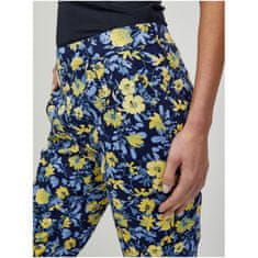 Orsay Žluto-modré květované zkrácené kalhoty ORSAY_356242-520000 34