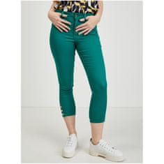 Orsay Zelené dámské zkrácené kalhoty ORSAY_372099-861000 42