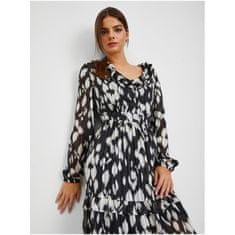 Orsay Bílo-černé dámské vzorované šaty ORSAY_442280-660000 34