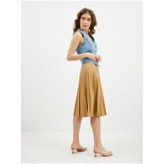 Orsay Světle hnědá dámská koženková plisovaná sukně ORSAY_720285-085000 40