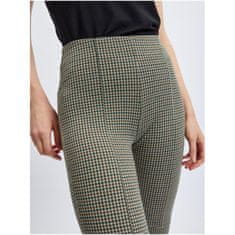 Orsay Zelené dámské kostkované kalhoty ORSAY_350191856000 XS