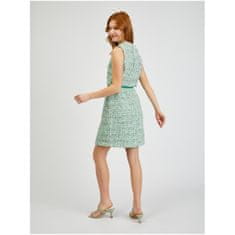 Orsay Zelené dámské vzorované šaty s páskem ORSAY_490459865000 38