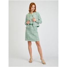 Orsay Zelené dámské vzorované šaty s páskem ORSAY_490459865000 38