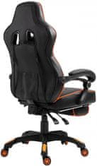 BHM Germany Kancelářská židle Serena, černá / oranžová