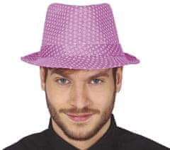 Guirca Párty klobouk purpurový se třpytkami