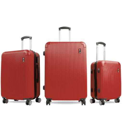 Aga Travel Sada cestovních kufrů MR4652 Červená