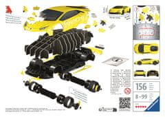 Ravensburger 3D Puzzle Lamborghini Huracán Evo žluté 108 dílků