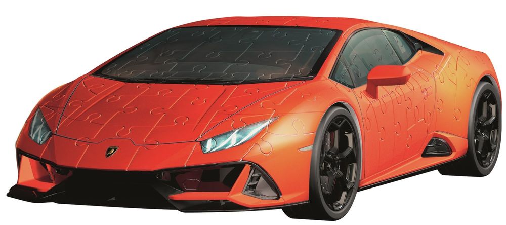 Levně Ravensburger 3D Puzzle Lamborghini Huracán Evo oranžové 108 dílků