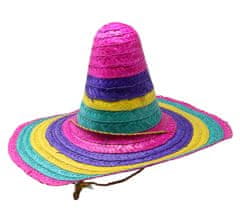 Guirca Mexický klobouk Sombrero multibarevný 50cm