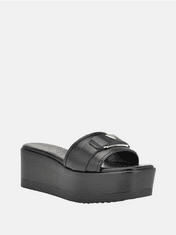 Guess Dámské sandále na platformě Faux-Leather Platform černé 41