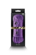 NS Novelties BOUND Rope (Purple), 7,5 m bondážní lano z umělého vlákna