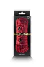 NS Novelties BOUND Rope (Red), 7,5 m bondážní lano z umělého vlákna