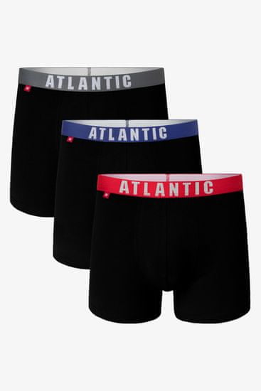 ATLANTIC Pánské boxerky 3MH-011 černá - Atlantic