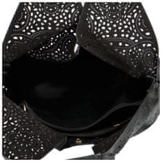 Coveri WORLD Trendy dámská koženková kabelka Riona, černá