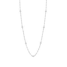 Rosato Dlouhý stříbrný náhrdelník s kroužky na přívěsky Storie RZC050