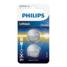 Philips baterie CR2032, 3V- 2ks