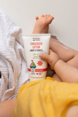 WoodenSpoon Opalovací tělové mléko v tubě Baby & Family SPF 50, 100 ml