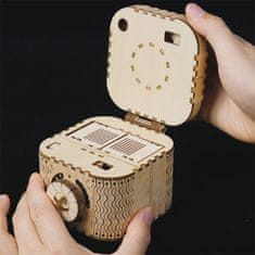 InnoVibe RoboTime 3D dřevěné mechanické puzzle Šperkovnice