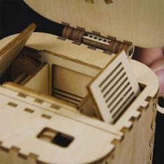 InnoVibe RoboTime 3D dřevěné mechanické puzzle Šperkovnice