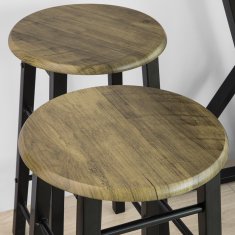 SoBuy SoBuy OGT24-N 5 dílný jídelní stůl se 4 židlemi Skládací stůl Kuchyňský stůl Dřevěný stůl V industriálním vzhledu
