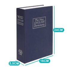 Timeless Tools Bezpečnostní schránka ve tvaru knihy - modrá