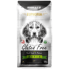 BIOFEED Euphoria Bezlepkové Small & Medium Pro Psy Malých A Středních Plemen S Jehněčím 12kg