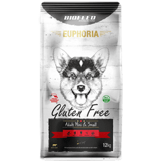 BIOFEED Euphoria Gluten Free Mini & Small Pro Psy Mini A Malých Plemen S Hovězím Masem 12kg