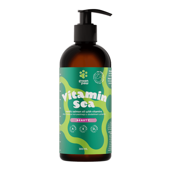 GREEN PAW Vitamin Sea Norský Lososový Olej S Přidanými Vitamíny 300ml