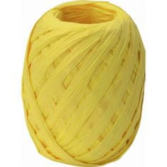 Goba Papírová stuha vázací 30m - Raffia žlutá 7002310