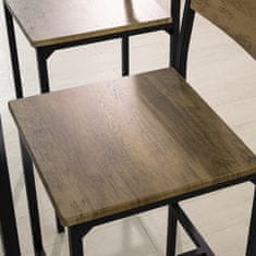 SoBuy SoBuy OGT42-F 4 dílný barový stůl se židlemi Jídelní stůl Bistro stůl Kuchyňský stůl Kuchyňská linka 2 barové stoly se 2 barovými židlemi