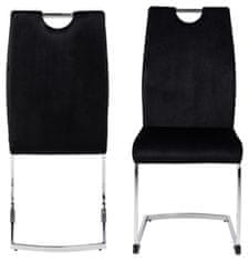 Design Scandinavia Jídelní židle Ulla (SET 2 ks), černá