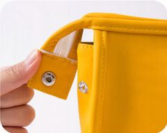 INNA Malá dámská kosmetická taška do kabelky Toaletní taška ve žluté barvě KOSCANNES-5