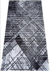 4sleep Kusový koberec SOHO-14 Šedá SOHO 40/40/100 200x290 Do 0,9cm Geometrické tvary