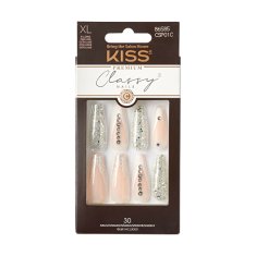 KISS Nalepovací nehty Classy Nails Premium- Sophisticated 30 ks