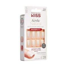 KISS Nalepovací nehty Salon Acrylic Natural Nails - Rare 28 ks