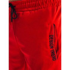 Dstreet Pánské teplákové šortky SIMANO červené sx2222 XXL
