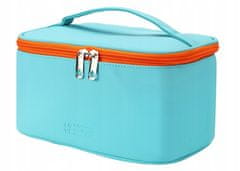 INNA Kosmetický kufřík Toaletní taška Make Up Bag Make Up Case Cestovní taška Beauty Case s rukojetí pro přenášení ve světle modré barvě KOSCYPRUS-2