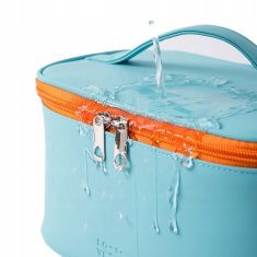 INNA Kosmetický kufřík Toaletní taška Make Up Bag Make Up Case Cestovní taška Beauty Case s rukojetí pro přenášení ve světle modré barvě KOSCYPRUS-2