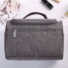 INNA Kosmetické pouzdro Toaletní taška Make Up Bag Make Up Bag Travel Bag Travelcosmetic s rukojetí pro přenášení v šedé barvě KOSCUBA-13