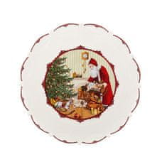 Villeroy & Boch Tác/ talíř na cukroví Santa rozdává dárky, Ø 42 cm Toy's Fantasy Villeroy & Boch