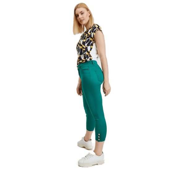 Orsay Zelené dámské zkrácené kalhoty ORSAY_372099-861000