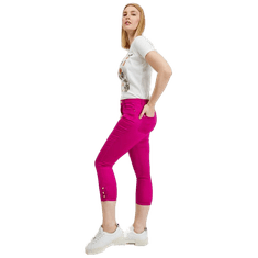Orsay Tmavě růžové dámské zkrácené kalhoty ORSAY_372099-317000 34