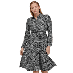 Orsay Bílo-černé dámské vzorované šaty ORSAY_471696-659000 34