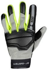 iXS Klasické rukavice iXS EVO-AIR X40464 černo-světle šedo-neonově žlutá L X40464-395-L