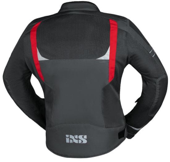 iXS Sports jacket iXS TRIGONIS-AIR X51063 dark grey-grey-red S X51063-992-S