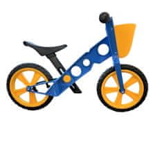 Leventi Dědské odrážedlo kolo s košikem modra
