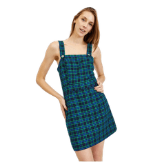 Orsay Tmavě modré dámské kostkované šaty ORSAY_426029526000 38