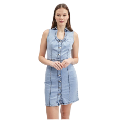 Orsay Světle modré dámské džínové šaty ORSAY_460138-549000 38