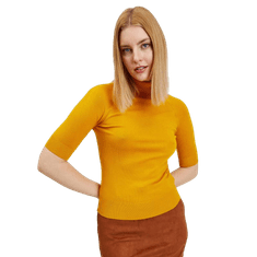 Orsay Žlutý dámský svetr s krátkým rukávem ORSAY_507315-142000 M