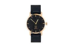 BeWooden Dřevěné analogové hodinky s řemínkem z pravé kůže Lux Watch